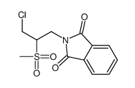 2-(3-chloro-2-methylsulfonylpropyl)isoindole-1,3-dione Structure