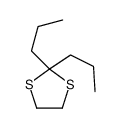 2,2-dipropyl-1,3-dithiolane结构式