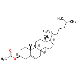 (-)-Cholesteryl acetate Structure