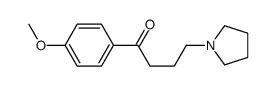 1-(4-methoxyphenyl)-4-pyrrolidin-1-ylbutan-1-one结构式