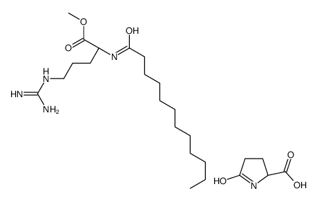 5-oxo-L-proline, compound with methyl N-lauroyl-L-argininate (1:1) Structure