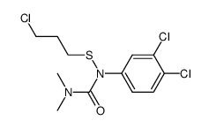 N-(3,4-dichlorophenyl)-N-(3-chloropropylthio)-N',N'-dimethyl-urea结构式