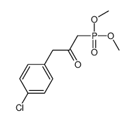 1-(4-chlorophenyl)-3-dimethoxyphosphorylpropan-2-one结构式