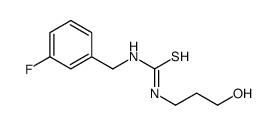 1-[(3-fluorophenyl)methyl]-3-(3-hydroxypropyl)thiourea Structure