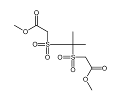 methyl 2-[2-(2-methoxy-2-oxoethyl)sulfonylpropan-2-ylsulfonyl]acetate Structure