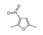 2,5-dimethyl-3-nitrofuran Structure