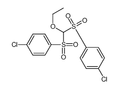 1-chloro-4-[(4-chlorophenyl)sulfonyl-ethoxymethyl]sulfonylbenzene结构式
