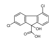 2,5-dichloro-9-hydroxyfluorene-9-carboxylic acid结构式