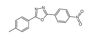 2-(4-methylphenyl)-5-(4-nitrophenyl)-1,3,4-oxadiazole Structure