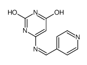 6-(pyridin-4-ylmethylideneamino)-1H-pyrimidine-2,4-dione Structure