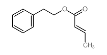 phenethyl (E)-but-2-enoate Structure