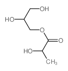 Propanoic acid,2-hydroxy-, 2,3-dihydroxypropyl ester Structure