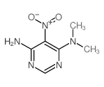N,N-dimethyl-5-nitro-pyrimidine-4,6-diamine结构式