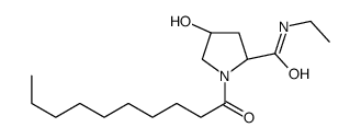 (2S,4R)-1-decanoyl-N-ethyl-4-hydroxypyrrolidine-2-carboxamide Structure
