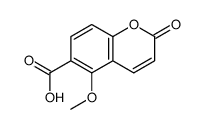 5-methoxy-2-oxochromene-6-carboxylic acid Structure
