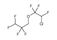 1,1,2-Trifluoroethyl-2-chloroethyl-2,2,3,3-tetrafluoropropyl ether Structure