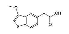 2-(3-methoxy-1,2-benzothiazol-5-yl)acetic acid结构式