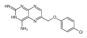 6-[(4-chlorophenoxy)methyl]pteridine-2,4-diamine结构式
