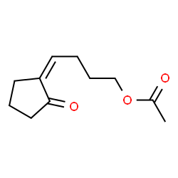 Cyclopentanone, 2-[4-(acetyloxy)butylidene]- (9CI)结构式
