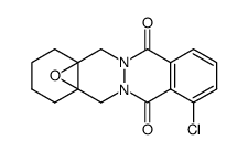 1-chloro-7a,11a-epoxy-7,7a,8,9,10,11,11a,12-octahydro-phthalazino[2,3-b]phthalazine-5,14-dione结构式