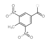 4-methyl-3,5-dinitro-benzoyl chloride结构式