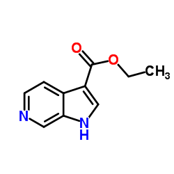 1H-吡咯并[2,3-C]吡啶-3-羧酸乙酯结构式