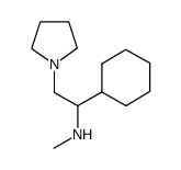 (1-环己基-2-吡咯烷-1-乙基)-甲胺结构式
