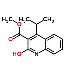 2-羟基-4-异丙基-3-喹啉甲酸甲酯结构式