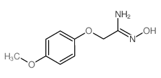 1-(Hydroxyimino)-2-(4-methoxyphenoxy)ethylamine结构式