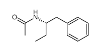 (N)-(1-phenyl-2-butyl)acetamide Structure