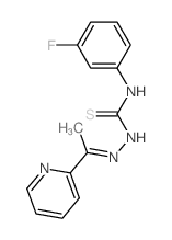 3-(3-fluorophenyl)-1-(1-pyridin-2-ylethylideneamino)thiourea结构式