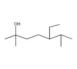 (3E)-2,6-二甲基-5-乙基-3-庚烯-2-醇结构式