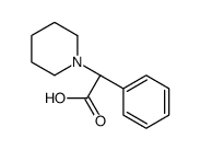 (2R)-Phenyl(1-piperidinyl)acetic acid结构式