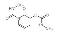 [1-(methylcarbamoyl)-2-oxo-pyridin-3-yl] N-methylcarbamate structure