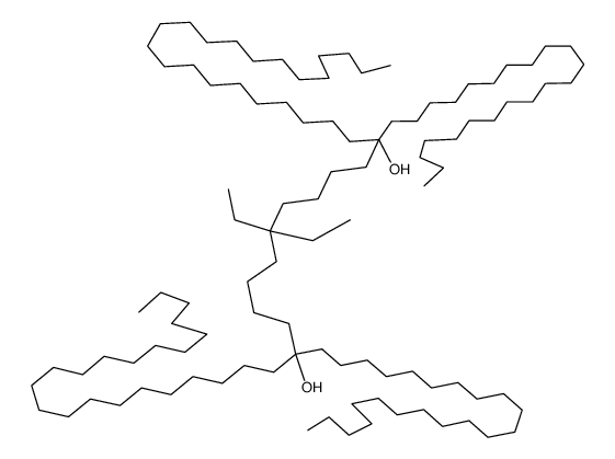 28,28-diethyl-23,33-didocosyl-pentapentacontane-23,33-diol Structure