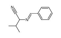 2-(benzylideneamino)-3-methylbutanenitrile Structure