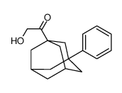2-hydroxy-1-(3-phenyl-1-adamantyl)ethanone Structure
