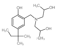 2-[(bis(2-hydroxypropyl)amino)methyl]-4-(2-methylbutan-2-yl)phenol结构式
