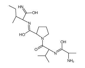 (2S)-N-[(2S,3S)-1-amino-3-methyl-1-oxopentan-2-yl]-1-[(2S)-2-[[(2S)-2-aminopropanoyl]amino]-3-methylbutanoyl]pyrrolidine-2-carboxamide Structure