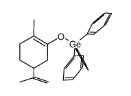 (S)-((2-methyl-5-(prop-1-en-2-yl)cyclohex-1-en-1-yl)oxy)triphenylgermane Structure