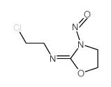 Ethanamine,2-chloro-N-(3-nitroso-2-oxazolidinylidene)- Structure