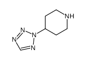 4-(2H-四唑-2-基)哌啶结构式