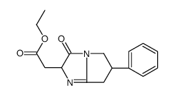 ethyl 2-(3-oxo-6-phenyl-2,5,6,7-tetrahydropyrrolo[1,2-a]imidazol-2-yl)acetate结构式