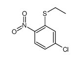 4-chloro-2-ethylsulfanyl-1-nitrobenzene Structure