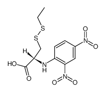 N-2,4-Dinitrophenyl-S-ethylthio-cystein结构式