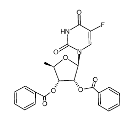 2',3'-di-O-benzoyl-5'-deoxy-5-fluorouridine结构式