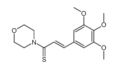 (E)-1-morpholin-4-yl-3-(3,4,5-trimethoxyphenyl)prop-2-ene-1-thione结构式