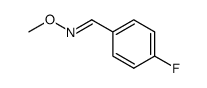 4-Fluoro-benzaldehyde-O-methyl-oxime结构式