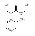 ethyl 2-(3-methylpyridin-4-yl)butanoate结构式