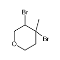 3,4-dibromo-4-methyloxane结构式